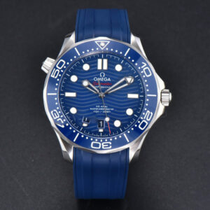 Seamaster Diver 300M 42mm ZF Blue Ceramic Blue Dial Blue Rubber Strap A8800 - Image 7