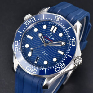 Seamaster Diver 300M 42mm ZF Blue Ceramic Blue Dial Blue Rubber Strap A8800 - Image 8