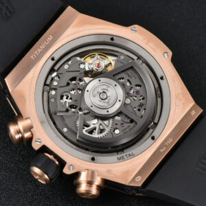 Big Bang Unico RG 45mm BBF Skeleton Dial Ceramic Bezel Black Rubber Strap A1280 - Image 22