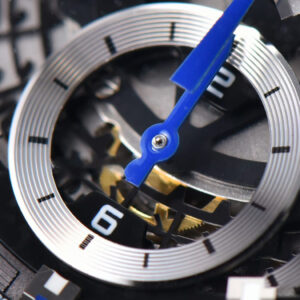 Calibre Heuer 01 Chrono XF 45MM PVD Skeleton Dial Blue Hand Blue Rubber Strap A1887 - Image 10