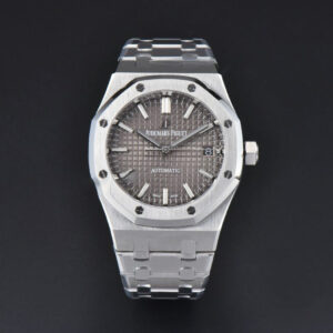 Royal Oak 37mm 15450 ZF Gray Textured Dial SS Bracelet SA3120 Super Clone - Image 4