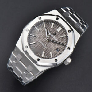 Royal Oak 37mm 15450 ZF Gray Textured Dial SS Bracelet SA3120 Super Clone - Image 3