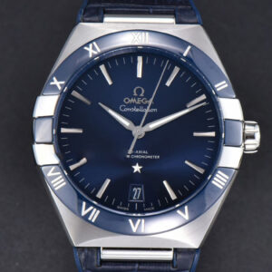 Constellation 41mm VSF Blue Ceramic Blue Dial Blue Gummy Strap A8900