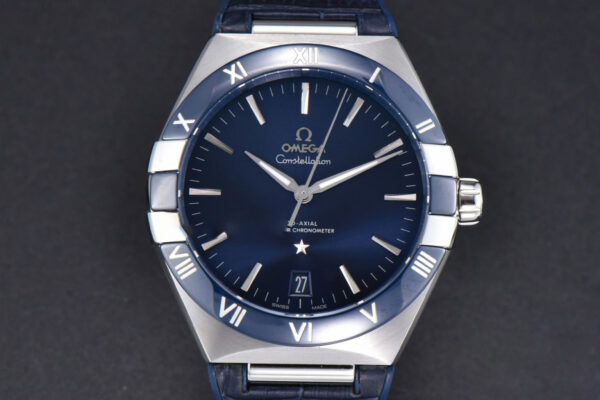 Constellation 41mm VSF Blue Ceramic Blue Dial Blue Gummy Strap A8900
