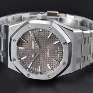 Royal Oak 37mm 15450 ZF Gray Textured Dial SS Bracelet SA3120 Super Clone - Image 5