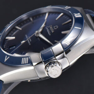 Constellation 41mm VSF Blue Ceramic Blue Dial Blue Gummy Strap A8900 - Image 7