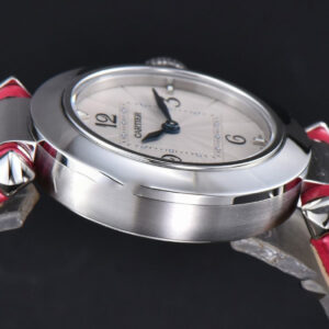 Pasha Ladies AF 30MM White Dial Rose Red Leather Strap Jap Quartz - Image 26