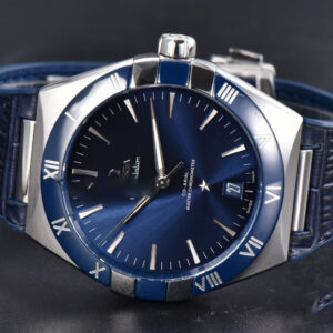 Constellation 41mm VSF Blue Ceramic Blue Dial Blue Gummy Strap A8900 - Image 9