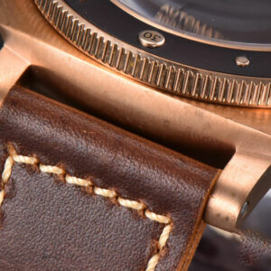 PAM968 47mm Bronzo VSF Brown Ceramic Bezel and Dial Brown Leather Strap 9010 - Image 8