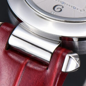 Pasha Ladies AF 30MM White Dial Red Leather Strap Jap Quartz - Image 23