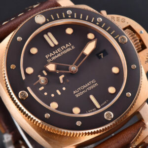 PAM968 47mm Bronzo VSF Brown Ceramic Bezel and Dial Brown Leather Strap 9010 - Image 10