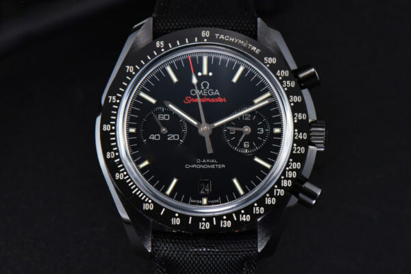 Speedmaster ‘Dark Side Of The Moon’ Real Ceramic OMF 44MM Black Dial Nylon Strap A9300