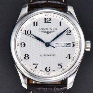 Longines Master Automatic 40mm LGF White Dial Leather Strap