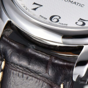 Longines Master Automatic 40mm LGF White Dial Leather Strap - Image 6