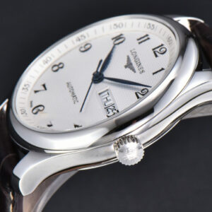 Longines Master Automatic 40mm LGF White Dial Leather Strap - Image 7