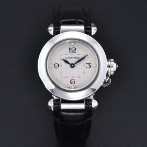 Pasha Ladies AF 30MM White Dial Black Leather Strap Jap Quartz - Image 5