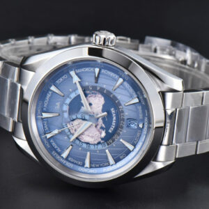 Aqua Terra 150m GMT Worldtimer 43mm VSF Ice Blue Dial SS Bracelet A8938 - Image 7