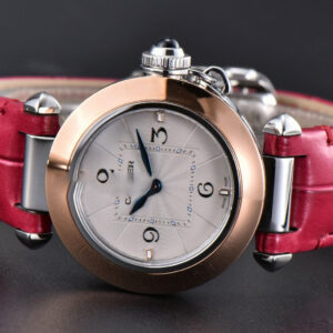 Pasha Ladies AF 30MM RG White Dial Rose Red Leather Strap Jap Quartz - Image 27
