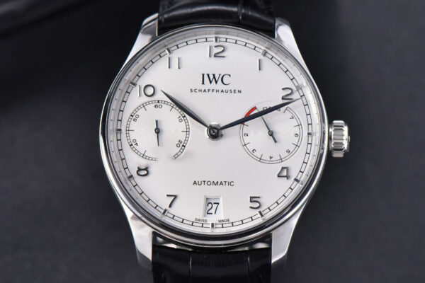 Portuguese Real PR IW500104 ZF 42MM White Dial Black Leather Strap A51011