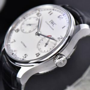 Portuguese Real PR IW500104 ZF 42MM White Dial Black Leather Strap A51011 - Image 23