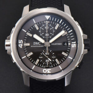 Aquatimer Chrono 44mm RSF Black Dial Black Rubber Strap A7750