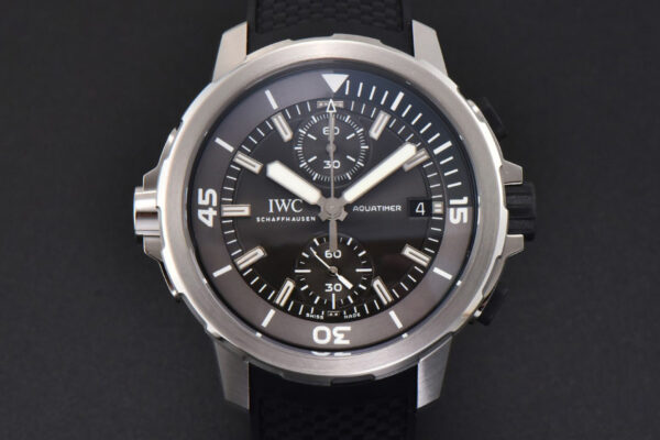 Aquatimer Chrono 44mm RSF Black Dial Black Rubber Strap A7750