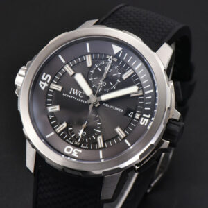 Aquatimer Chrono 44mm RSF Black Dial Black Rubber Strap A7750 - Image 8