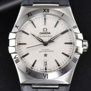 Constellation AIF 41MM White Textured Dial Black Gummy Strap A8900 Super Clone