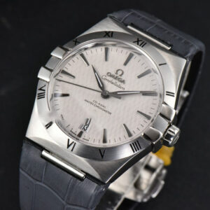 Constellation AIF 41MM White Textured Dial Black Gummy Strap A8900 Super Clone - Image 13