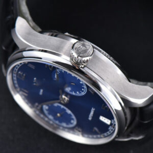 Portuguese Real PR IW500710 ZF 42MM Blue Dial Black Leather Strap A51011 - Image 23