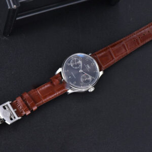 Portuguese Real PR IW500106 ZF 42MM Gray Dial Brown Leather Strap A51011 - Image 3