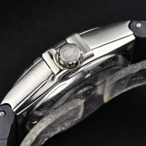Constellation AIF 41MM White Textured Dial Black Gummy Strap A8900 Super Clone - Image 21