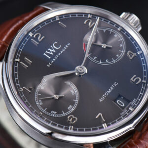 Portuguese Real PR IW500106 ZF 42MM Gray Dial Brown Leather Strap A51011 - Image 10