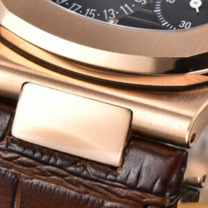 Nautilus 5712/R 41mm PPF RG Brown Dial Brown Leather Strap A240 Super Clone V2 - Image 6