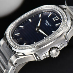 Nautilus 7118 Ladies 3KF 35MM Diamond Blue Dial SS Bracelet 324CS - Image 6