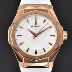 Classic Fusion Orlinski 40mm APSF RG White Faceted Dial White Rubber Strap A2892