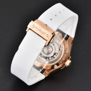 Classic Fusion Orlinski 40mm APSF RG White Faceted Dial White Rubber Strap A2892 - Image 11