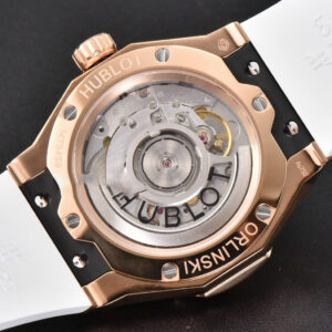 Classic Fusion Orlinski 40mm APSF RG White Faceted Dial White Rubber Strap A2892 - Image 18