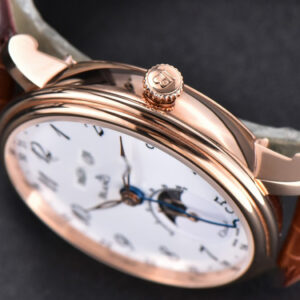 Villeret 6654 Complicated Function OMF 40MM RG White Dial Brown Leather Strap CAL6654 V3 - Image 12