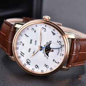 Villeret 6654 Complicated Function OMF 40MM RG White Dial Brown Leather Strap CAL6654 V3 - Image 14