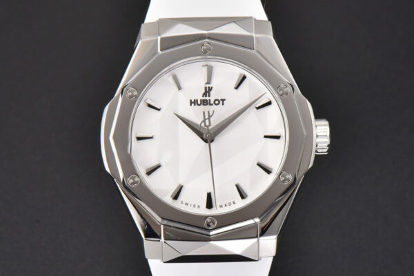 Classic Fusion Orlinski 40mm APSF White Faceted Dial White Rubber Strap A2892