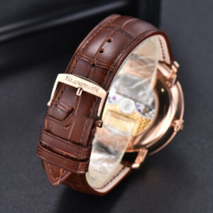 Villeret 6654 Complicated Function OMF 40MM RG White Dial Brown Leather Strap CAL6654 V3 - Image 15