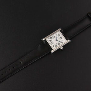 Tank Must Large 33.7×25.5mm K11F White Dial Smooth Black Strap Quartz - Image 3