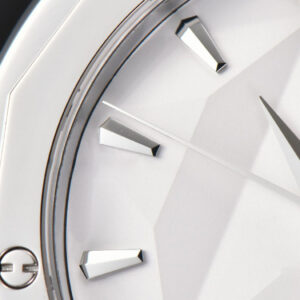 Classic Fusion Orlinski 40mm APSF White Faceted Dial White Rubber Strap A2892 - Image 2