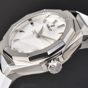 Classic Fusion Orlinski 40mm APSF White Faceted Dial White Rubber Strap A2892 - Image 6