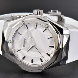 Classic Fusion Orlinski 40mm APSF White Faceted Dial White Rubber Strap A2892 - Image 8