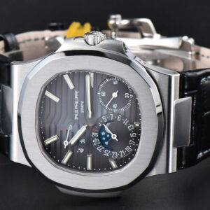 Nautilus 5712/G 41mm PPF SS Blue Dial Blue Leather Strap A240 Super Clone V4 - Image 9