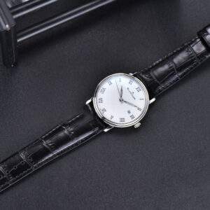 Villeret 6651 ZF 40MM White Dial Black Leather Strap CAL1151 - Image 3