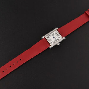 Tank Must Small 29.5×22mm Diamond K11F White Dial Red Smooth Strap Quartz - Image 3