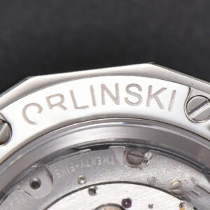 Classic Fusion Orlinski 40mm APSF White Faceted Dial White Rubber Strap A2892 - Image 18